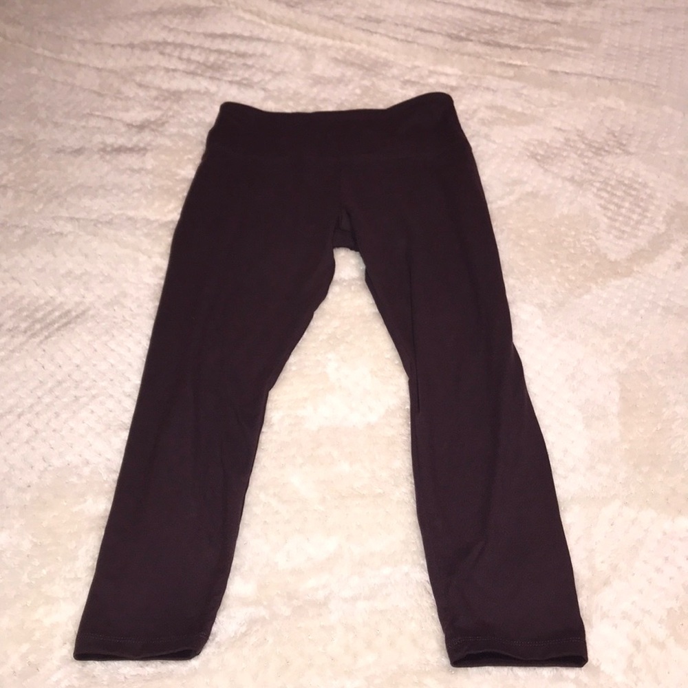 Balance Collection Burgundy Cropped Leggings